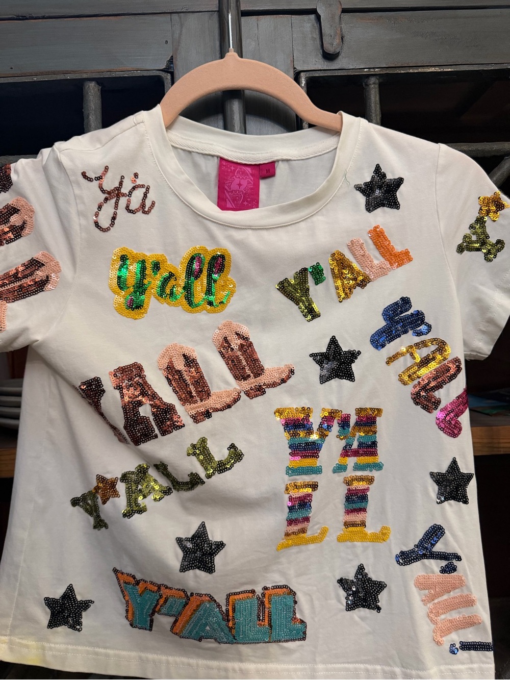 KIDS QUEEN OF SPARKLE - Y'all Tee - White